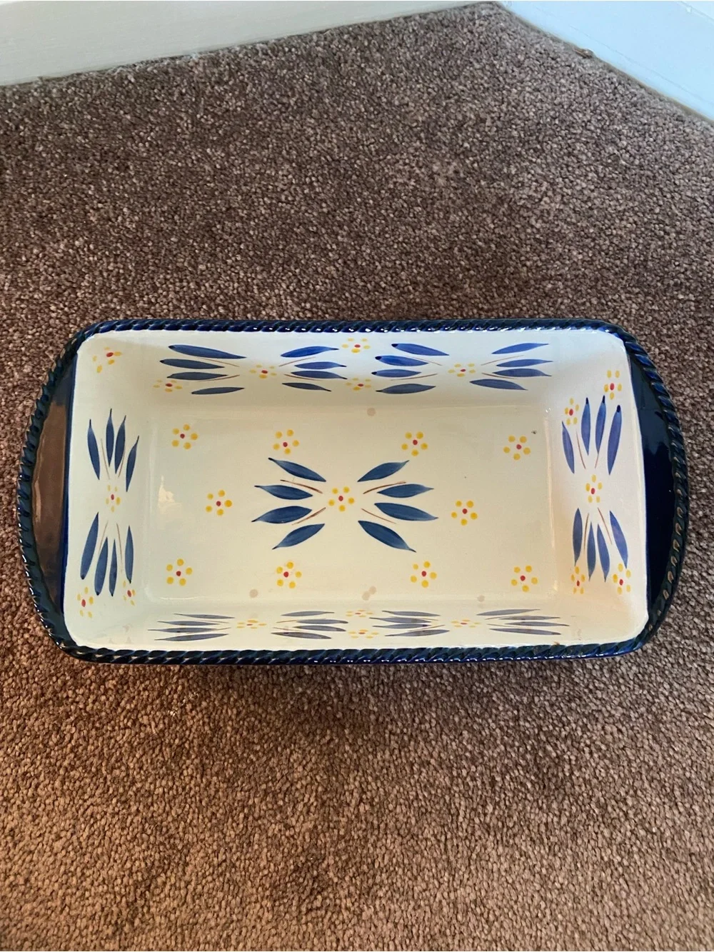 Temp-Tations Old World Blue Baking Dish with Basket